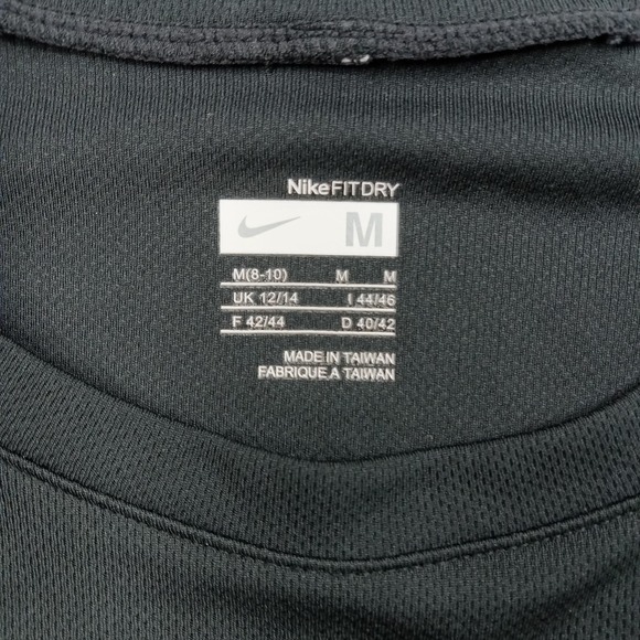 Nike Shirt Womens Medium Black Long Sleeve NikeFIT Dry Running Athletic Top - Picture 4 of 10
